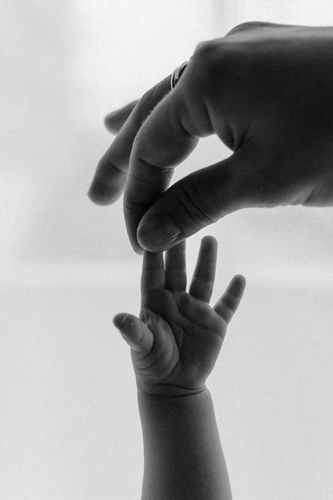 diese Verbindung zwischen Baby und Eltern